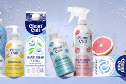 Clean Cult’s redesigned refillable/reusable packaging system features prefilled aluminum bottles and recyclable paperboard cartons in fresh, scent-forward designs.