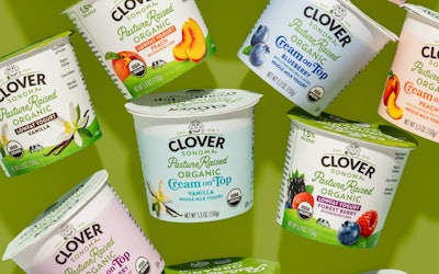 Clover Sonoma’s paper-based yogurt cup is currently available across 13 flavors in the brand’s Organic Low Fat Yogurt and Organic Cream on Top Yogurt lines.