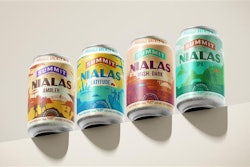 Each can of Nialis non-alcoholic beer depicts silhouetted hikers or explorers bearing flags—a symbolic nod to Summit’s entry into the NA segment.
