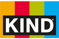 Kind's new logo features the brand's four-color bars now surrounding the wordmark.