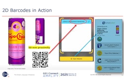 Coca-Cola’s Topo Chico Sabores Passionfruit can serves as a real-world example of a dual-function 2D barcode: embedded with GS1 Digital Link standards for retail scanning and SmartLabel access, and positioned 50 mm from the 1D UPC to avoid double scans.