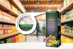 Aldi’s Rio d’oro grape juice debuts in SIG’s aluminum-free Terra packaging—made of over 80% paper—to help cut carbon and boost recyclability, while maintaining full barrier protection.
