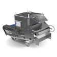 Industrial metallic processing machine with control panel and mechanical components