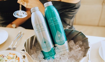 Kopu’s premium aluminum bottles bring elegance and sustainability to the table, offering a refined water service that aligns with luxury hospitality values.