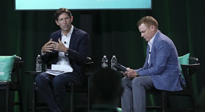 (l. to r.) Jeffrey Fielkow, CEO of the Circular Action Alliance (CAA), and Matt Reynolds, editor, Packaging World magazine