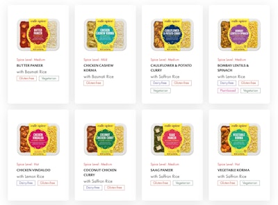 Some of the SKUs produced by Café Spice.