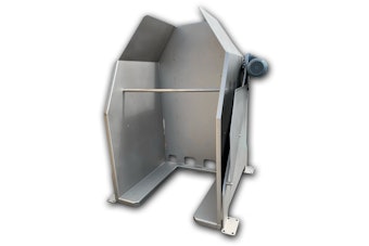 A Coastal Manufacturing mechanical floor load bin dumper