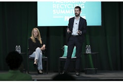 Kristin Taylor, director, catalytic capital, for Closed Loop Partners, and Gaspard Duthilleul, COO of Greyparrot