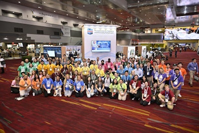 Student teams prepare for the Amazing Packaging Race at PACK EXPO Las Vegas 2023.