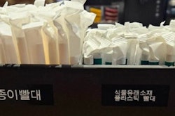 The pilot includes a dedicated straw collection box to explore recycling options.