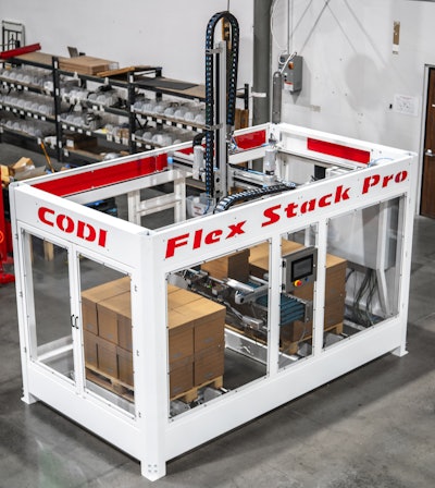 The new Flex Stack series of gantry palletizers/de-palletizers is based on world-class Festo mechatronic technology and is displayed at the Festo PACK EXPO 2025 Booth N-9018.