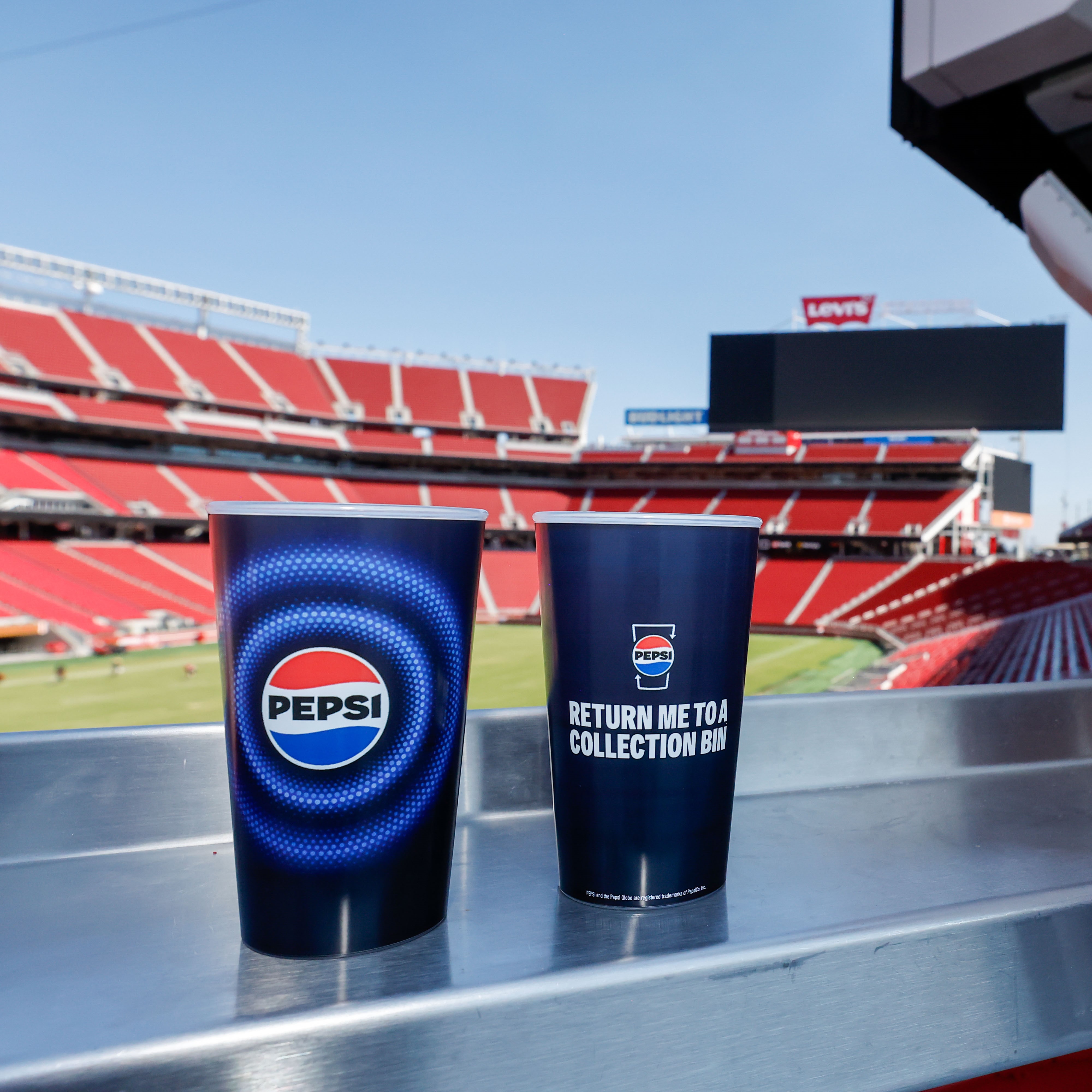 The reusable cup program at Levi's Stadium is PepsiCo's first for an NFL franchise, but the company has implemented similar programs at other venues.