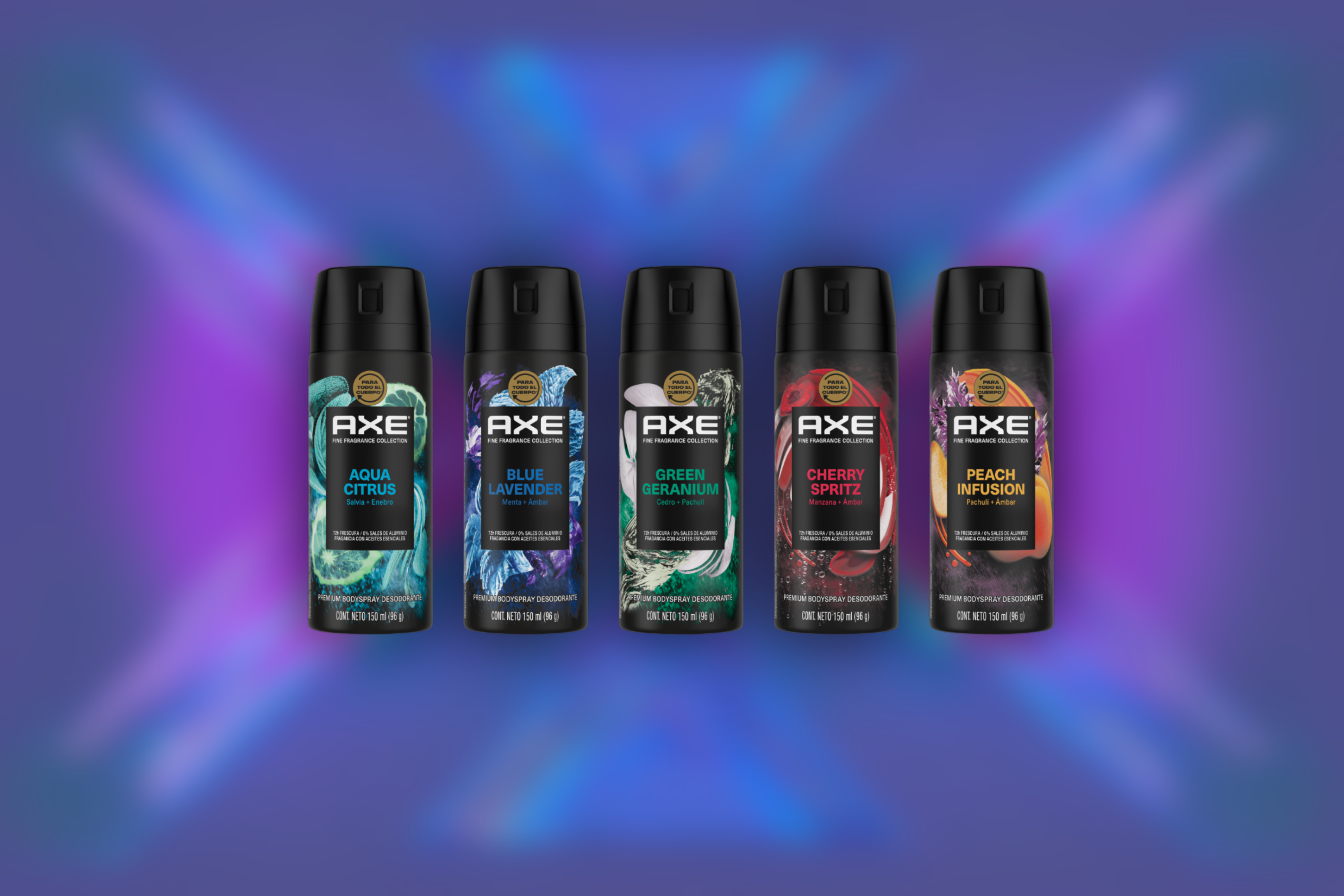 Axe Fine Fragrance aluminum aerosol can from Trivium Packaging features a proprietary lightweight alloy and precision metal printing that align technical engineering with scent-inspired design.