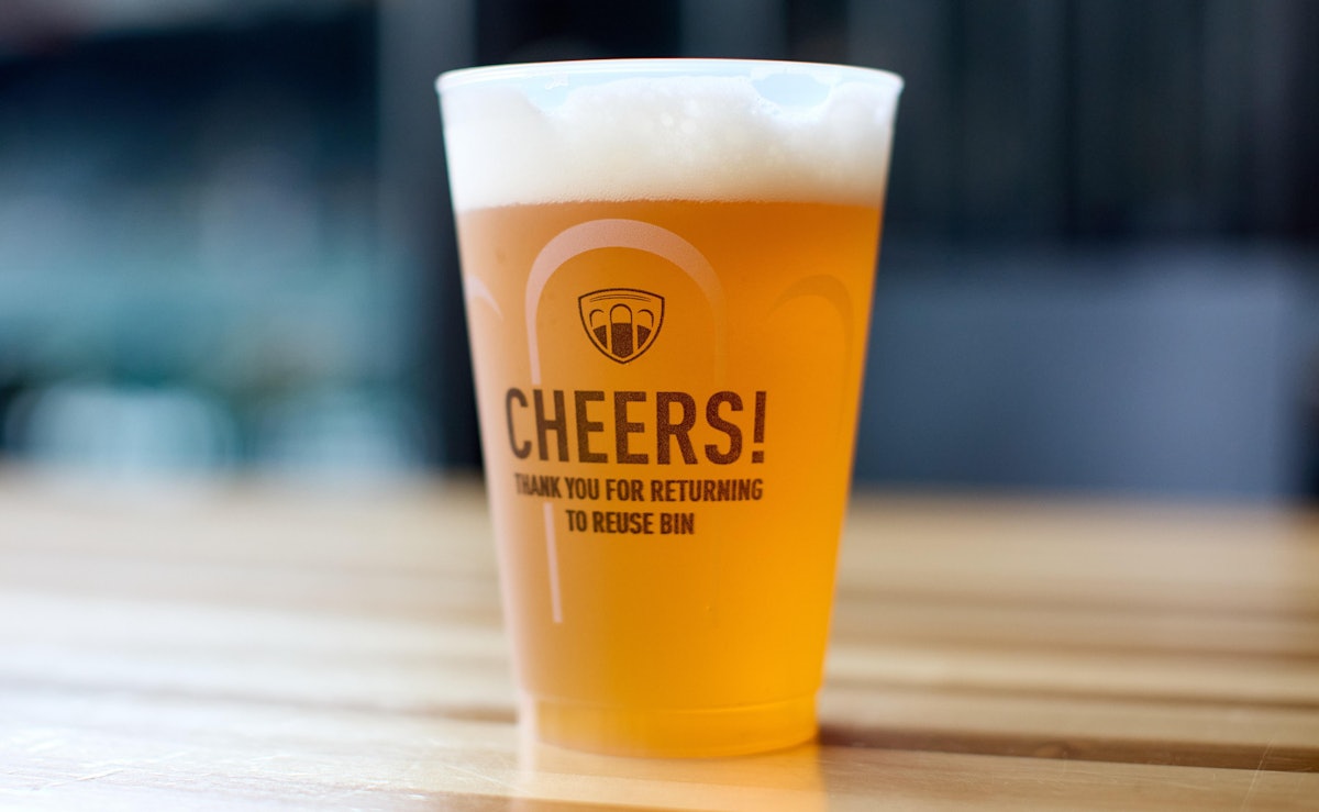 Bold Reuse Cup Pilot ที่สนามกีฬาพอร์ตแลนด์อาศัย RFID