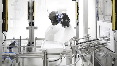 The new RNFM22 robotic filling line uses advanced automation integrated with AI applications.