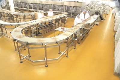 Flowfresh is an HACCP International-certified antimicrobial urethane cement that comes in a range of decorative patterns, finishes, and topcoats.