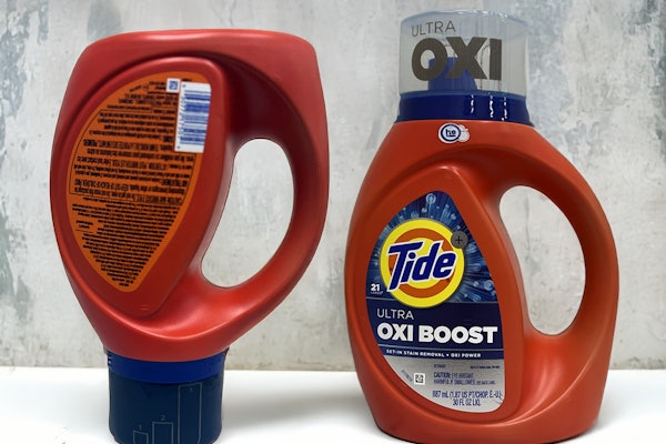 P&G’s Tide brand uses laser marking to add clear, permanent dosing lines directly onto the cap. The marking guides consumers on proper use while supporting fully recyclable, label-free packaging produced at line speed.