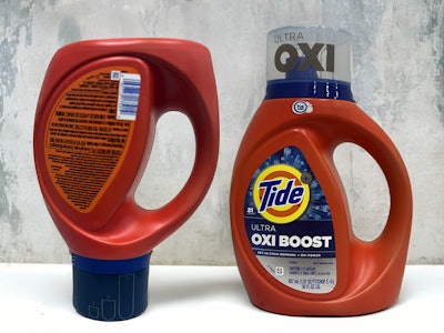 P&G’s Tide brand uses laser marking to add clear, permanent dosing lines directly onto the cap. The marking guides consumers on proper use while supporting fully recyclable, label-free packaging produced at line speed.