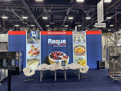 Raque Food Systems's PACK EXPO 2025 booth.