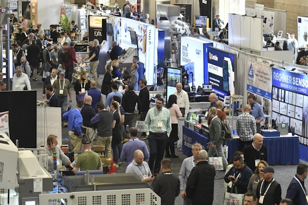 The show floor at PACK EXPO East 2024.