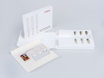 The Smart Syringe Box from Schreiner MediPharm enables digital tracking and temperature monitoring in clinical trials.