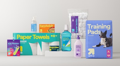 Target's up&up private label brand is one that might benefit from more sustainable, low-barrier films that are more recyclable than higher barrier, multi-layer films.