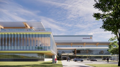 A rendering of AstraZeneca's $4.5 billion Virginia manufacturing facility.