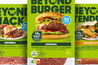 The updated packaging incorporates a tray composed of 35% recycled plastic and is designed to enhance recyclability.