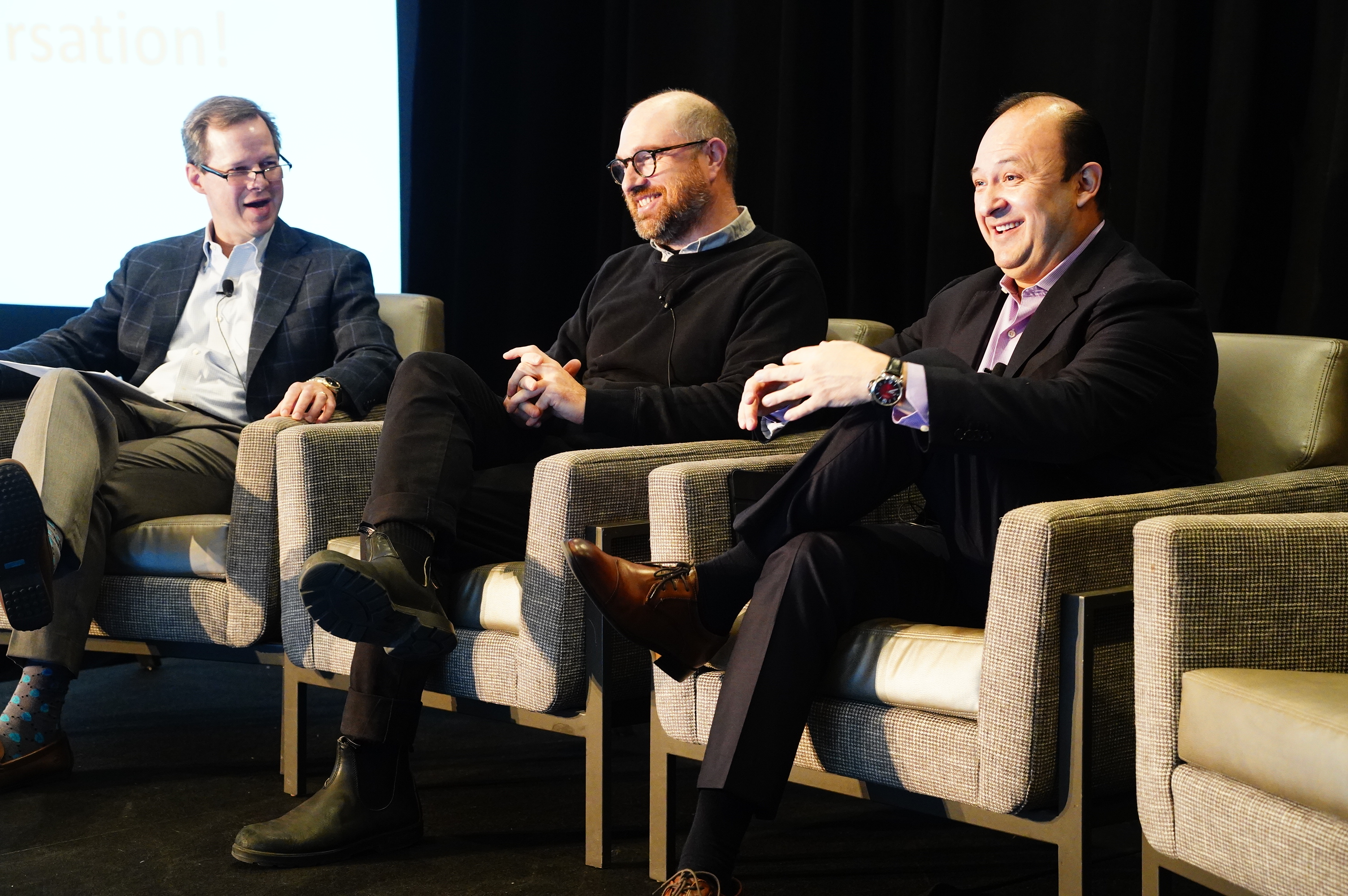 (From left) David Love, EVP & chief strategy officer, Printpack (FPA member and moderator); Pat Keenan, packaging R&D, sustainability, General Mills; and Teo Medellin, director of corporate packaging sustainability, Procter & Gamble.