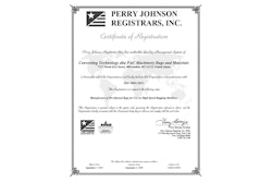 Pac Machinery Bags And Materials Earned Iso 9001 Certification