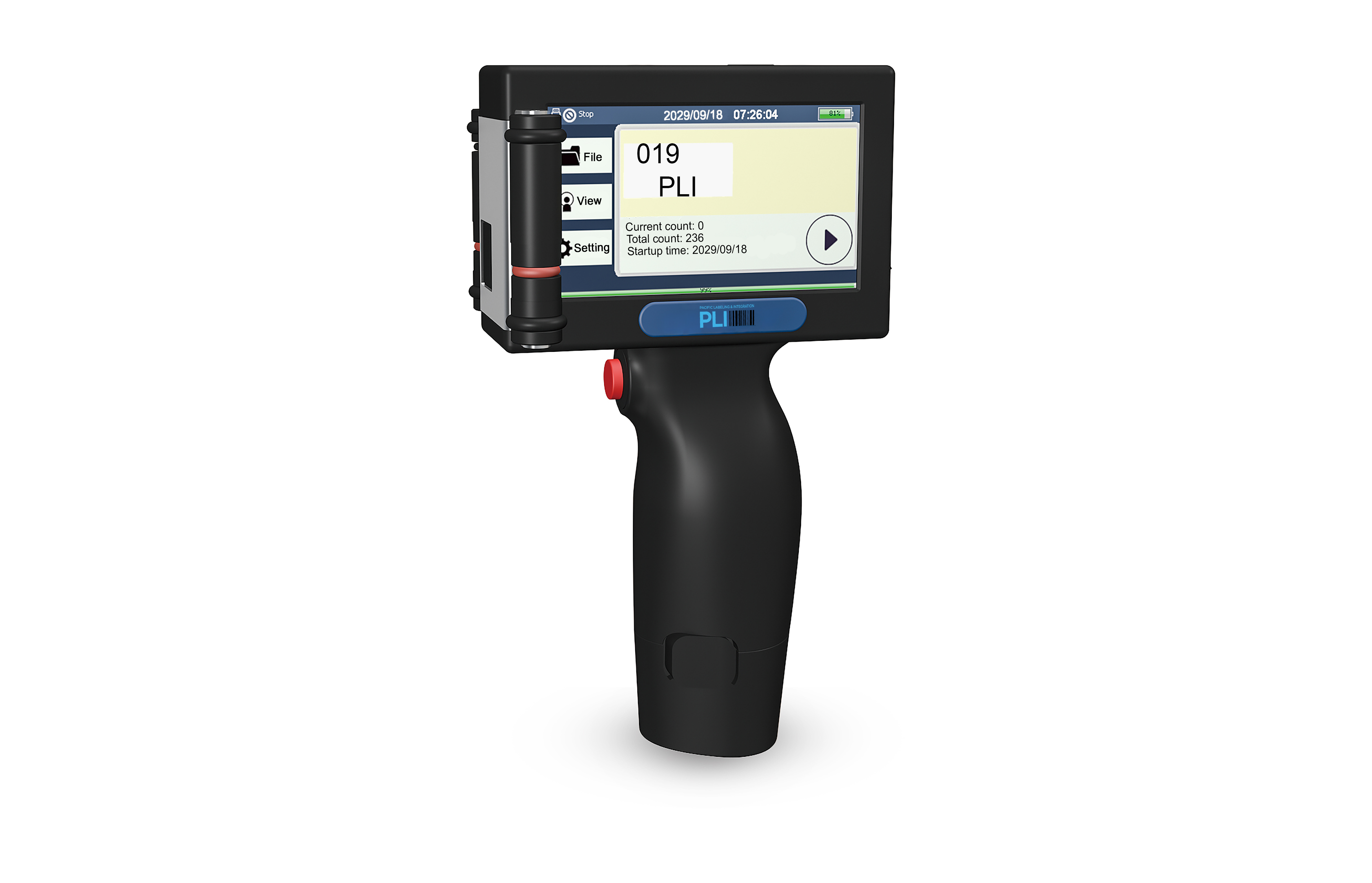 Pacific Labeling & Integration's ECH200 Pro Handheld High Resolution Printer