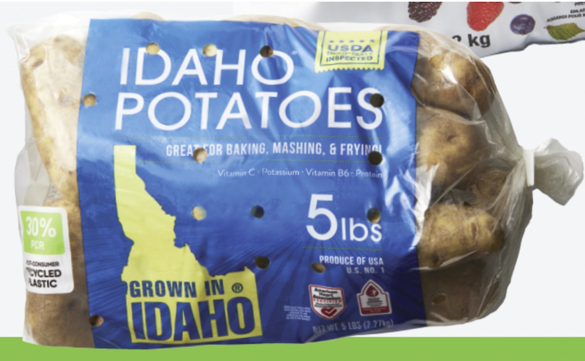 Wada Farms และ Walmart เปิดตัวถุงมันฝรั่ง PCR 30%