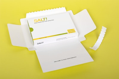 A simple paperboard mailer wraps around the pack, ensuring that the products are delivered in one piece and the pack inside can be kept by the recipient and used to dispense the sachets.
