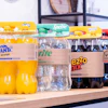 A third-party life cycle assessment (LCA) indicates that the Lift Up solution reduces CO₂ emissions by 42% compared to conventional shrink wrap multipacks.