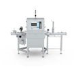 Industrial X-ray inspection machine with metal pipes and digital control panel