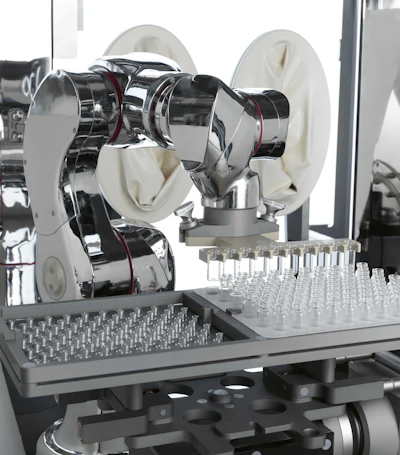 Robotic D Nest Vial Pick Up
