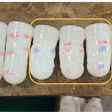 Series of ISBM-molded HDPE/COC bottles produced at increasing preform reheat temperatures. The highlighted region (~131–137°C), near HDPE’s melting point, shows the optimal processing window where bottle formation is stable and wall distribution is uniform. Bottles outside this temperature range exhibit distortion or instability, illustrating the narrow thermal alignment required for successful HDPE/COC ISBM processing.