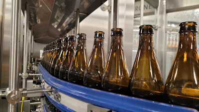 Three-line production and traceability codes are laser-marked directly onto metallized labels, with vision inspection verifying legibility at high speed.