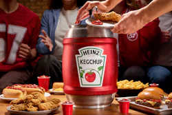 Through its Instagram account, Heinz gave a select number of fans the opportunity to win the KegChup, an aluminum beer-keg-style ketchup container with a spigot, delivered in time for the Super Bowl.