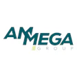 Amega Group corporate logo in teal and pale green