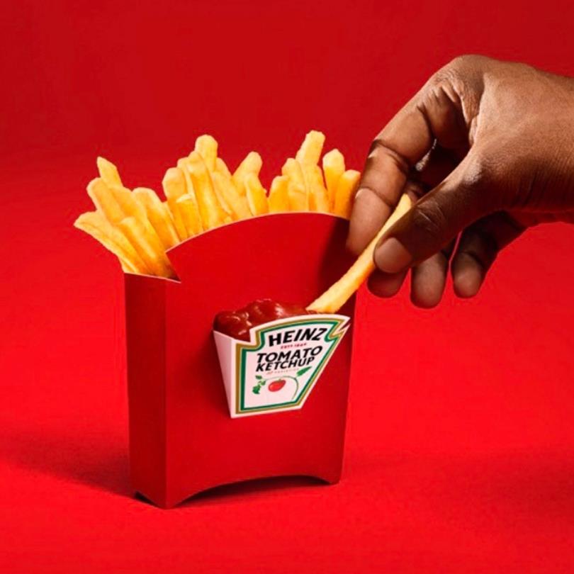 The innovative fry box was designed in response to 70% of users saying they've experienced sauce spills while mobile.