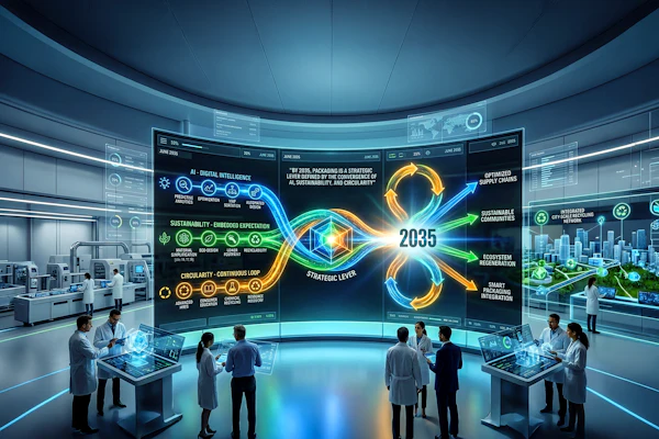 Industry leaders increasingly see AI, sustainability, and circularity converging to shape packaging’s future by 2035.