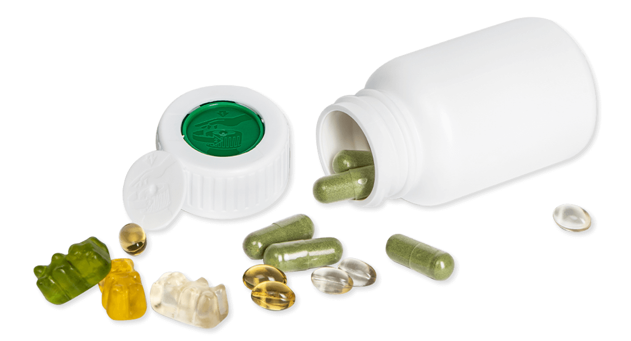 All-in-One Closure System for Pharmaceutical and Nutraceutical Applications