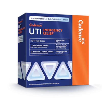 The dual-package system includes a drug/device carton containing the medicines and test strips, as well as a supplement carton containing the drink mix. Each package functions independently, complete with its own UPC, labeling, and instructions.
