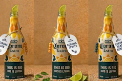 The design references Rio’s beachfront culture and is intended to function both as beverage packaging and as a collectible souvenir linked to Rio.