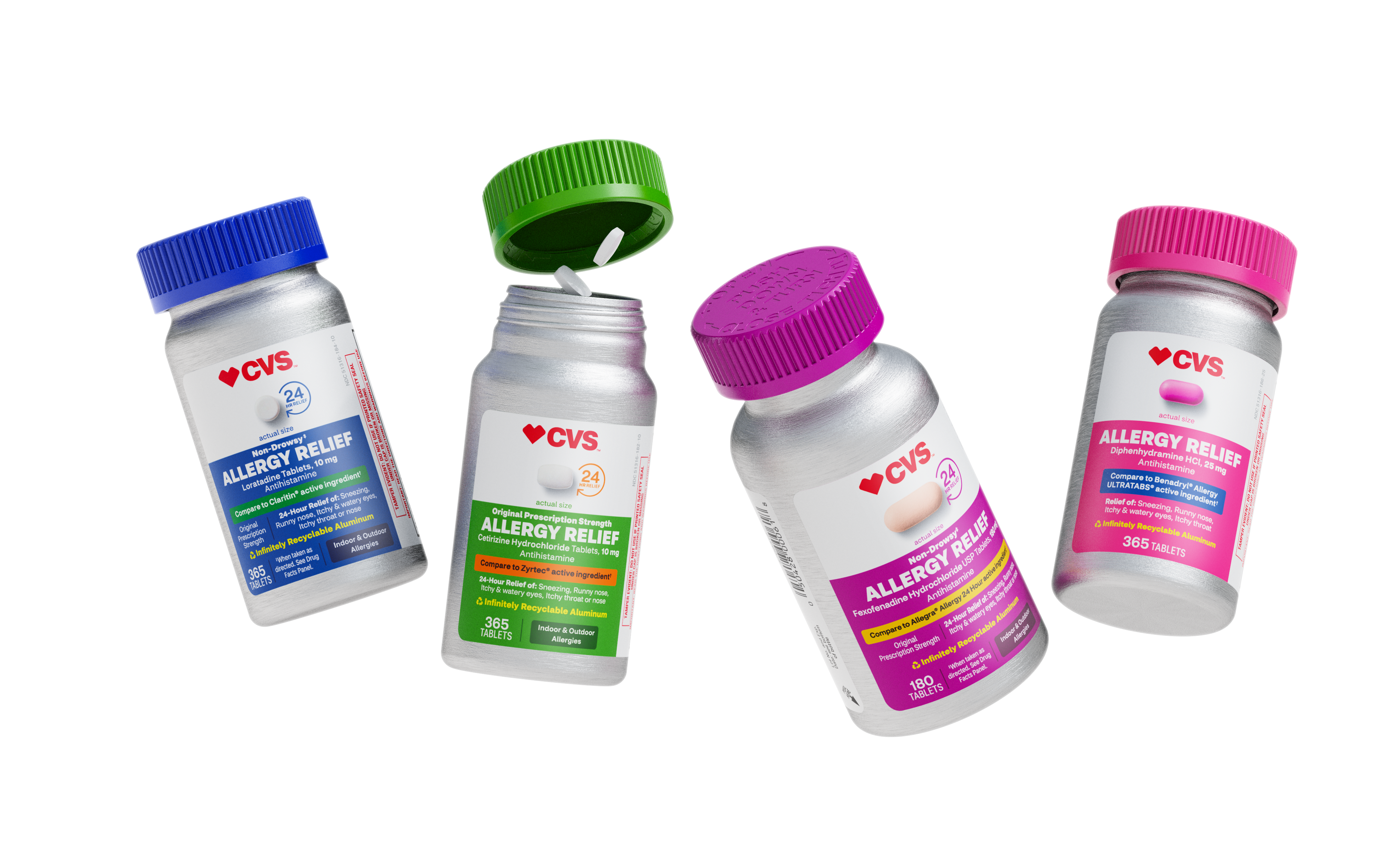 Cvs Store Brands Otc Aluminum Bottle Allergy Flying