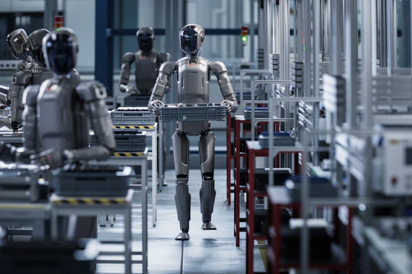 Bipedal humanoid robots can offer added flexibility and whole-body control, but wheeled systems will likely be a more practical option for early adopters.