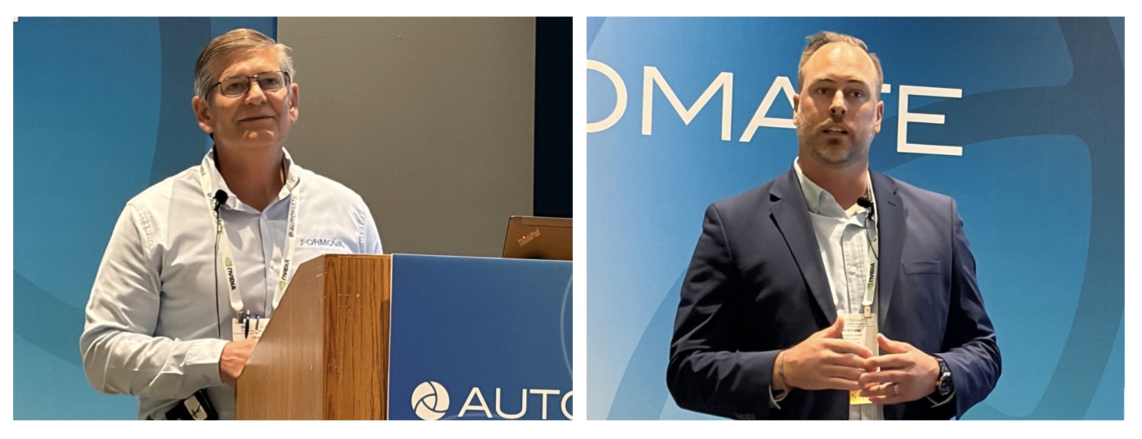 (l. to r.) Mark Longacre, senior strategist, market development, Formova, and Jordan Guhl, VP of sales, Formova