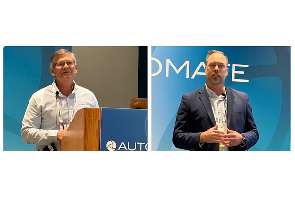(l. to r.) Mark Longacre, senior strategist, market development, Formova, and Jordan Guhl, VP of sales, Formova