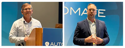(l. to r.) Mark Longacre, senior strategist, market development, Formova, and Jordan Guhl, VP of sales, Formova